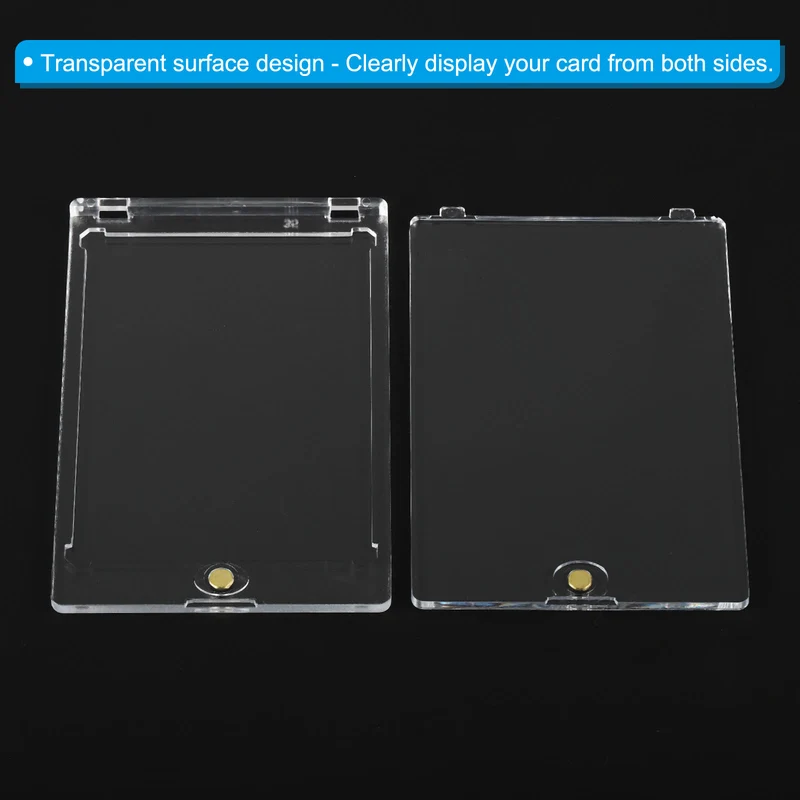 Magnetic Card Holder 35PT Clear Trading Card Protector Collector Golden