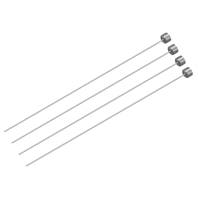 Straight Ejector Pins, 0.8mm Dia 65Mn Steel Round Tip Punch 100 Long 4Pcs