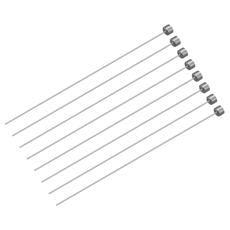 Straight Ejector Pins, 0.8mm Dia 65Mn Steel Round Tip Punch 100 Long 8Pcs