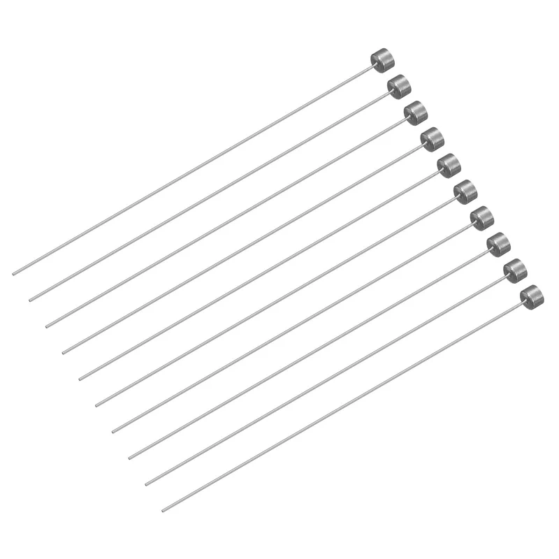 Straight Ejector Pins, 0.8mm Dia 65Mn Steel Round Tip Punch 100 Long 20Pcs
