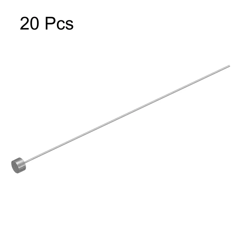 Straight Ejector Pins, 0.8mm Dia 65Mn Steel Round Tip Punch 100 Long 20Pcs