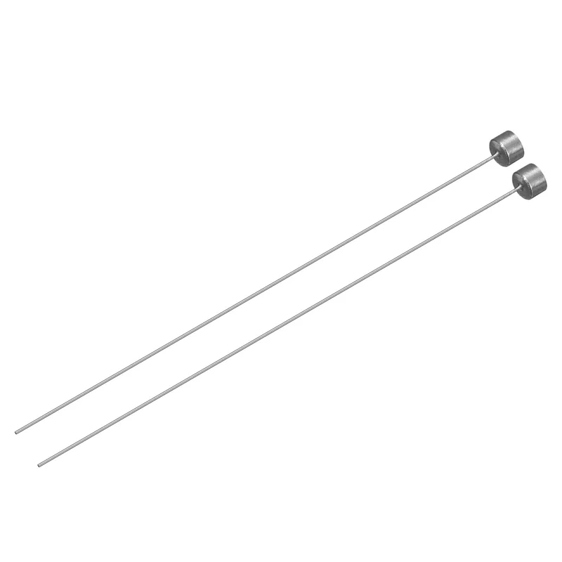 2Pcs Straight Ejector Pins, 0.5mm (0.02") Dia. SKD61 Round Tip Punch 100mm (4") Long for Mechanical Maintenance