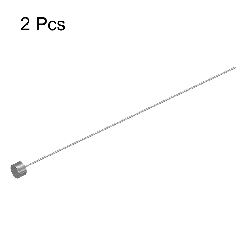 2Pcs Straight Ejector Pins, 0.5mm (0.02") Dia. SKD61 Round Tip Punch 100mm (4") Long for Mechanical Maintenance