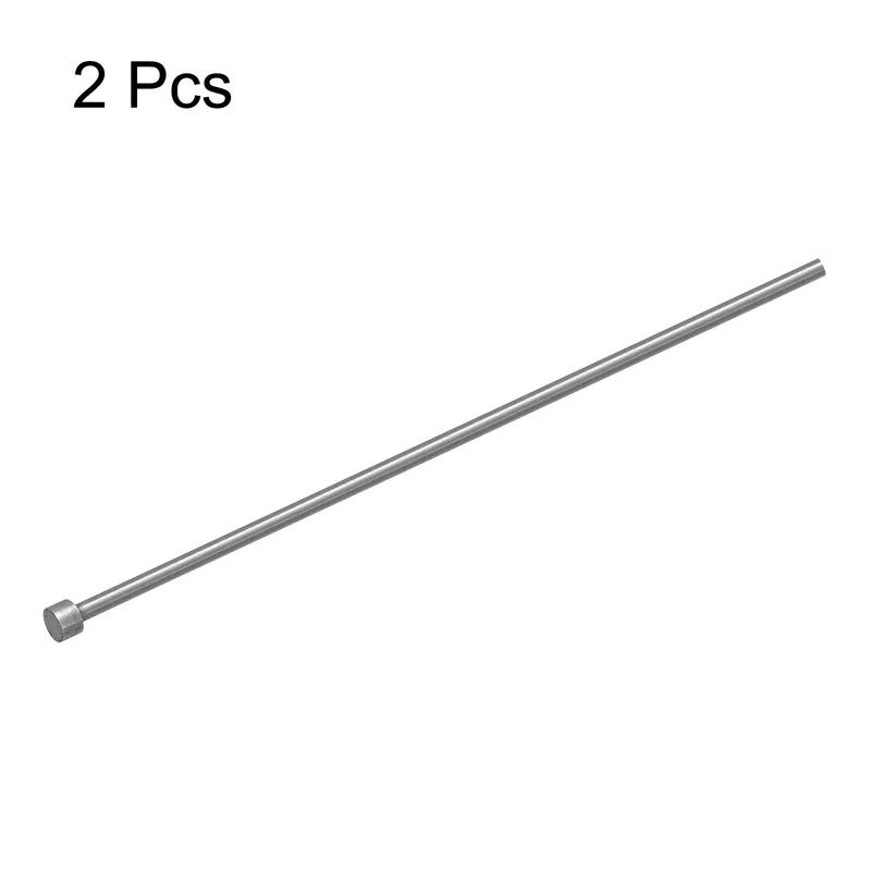2Pcs Straight Ejector Pins, 3.5mm (9/64") Dia. 65Mn Steel Round Tip Punch 150mm (6") Long for Mechanical Maintenance