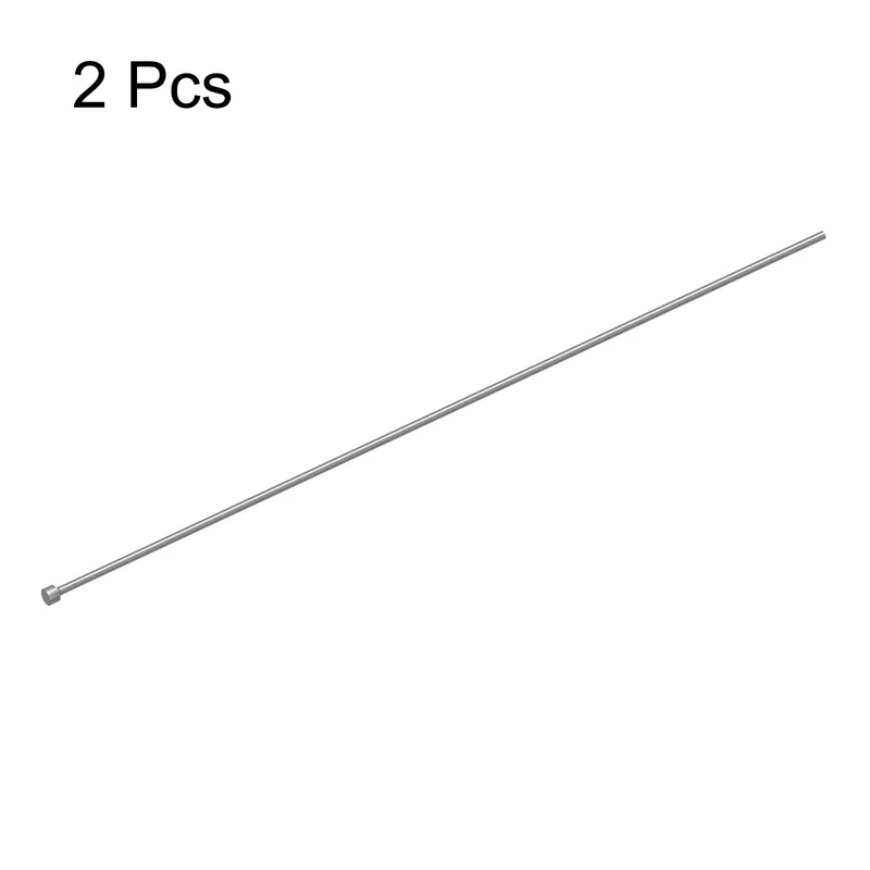2Pcs Straight Ejector Pins, 3mm (1/8") Dia. 65Mn Steel Round Tip Punch 300mm (12") Long for Mechanical Maintenance