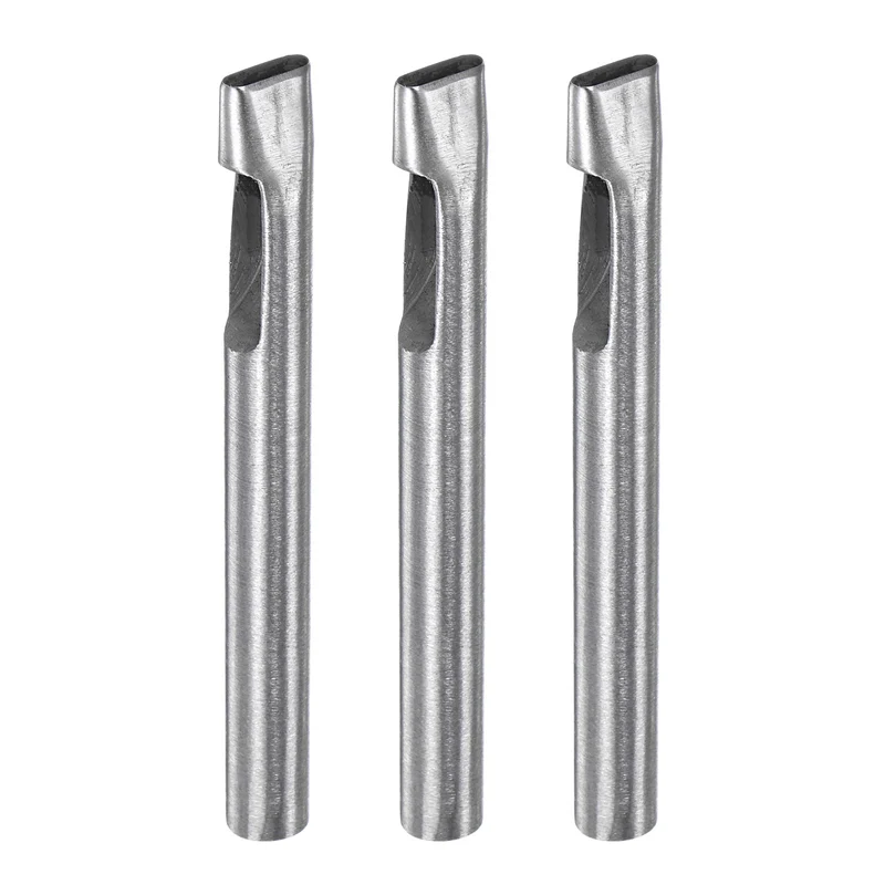 3pcs Oval Hole Punch 3x11mm Leather Hollow Cutter Oblong Punch for Strap Belt