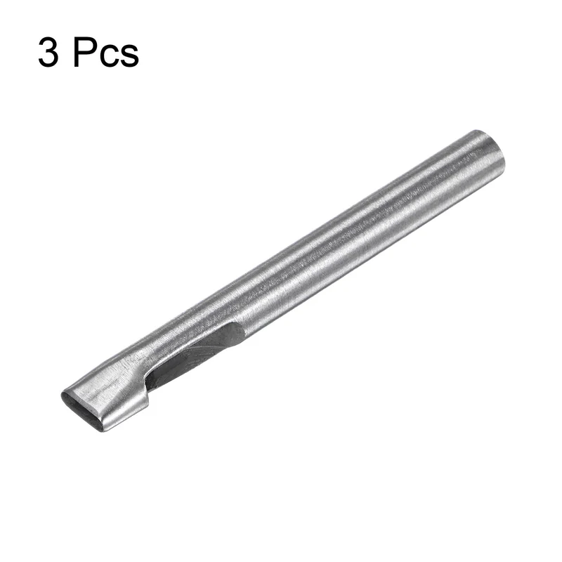 3pcs Oval Hole Punch 3x11mm Leather Hollow Cutter Oblong Punch for Strap Belt