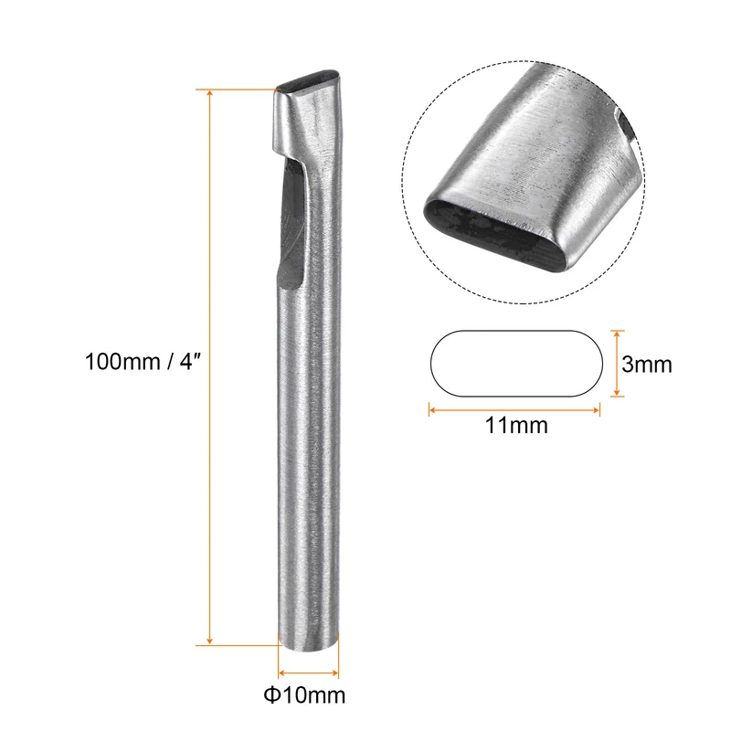 Oval Hole Punch 3x11mm Leather Hollow Cutter Oblong Punch Die for Strap Belt
