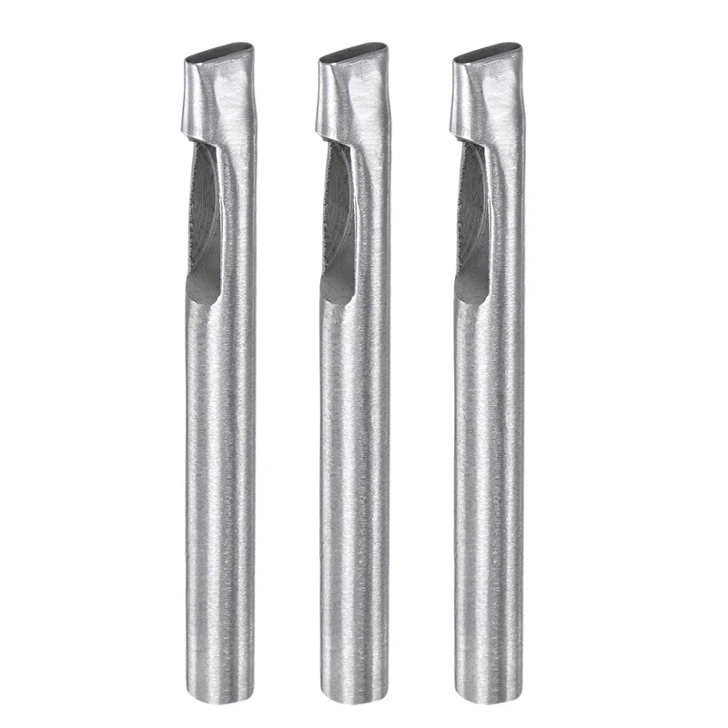 3pcs Oval Hole Punch 3x10mm Leather Hollow Cutter Oblong Punch for Strap Belt