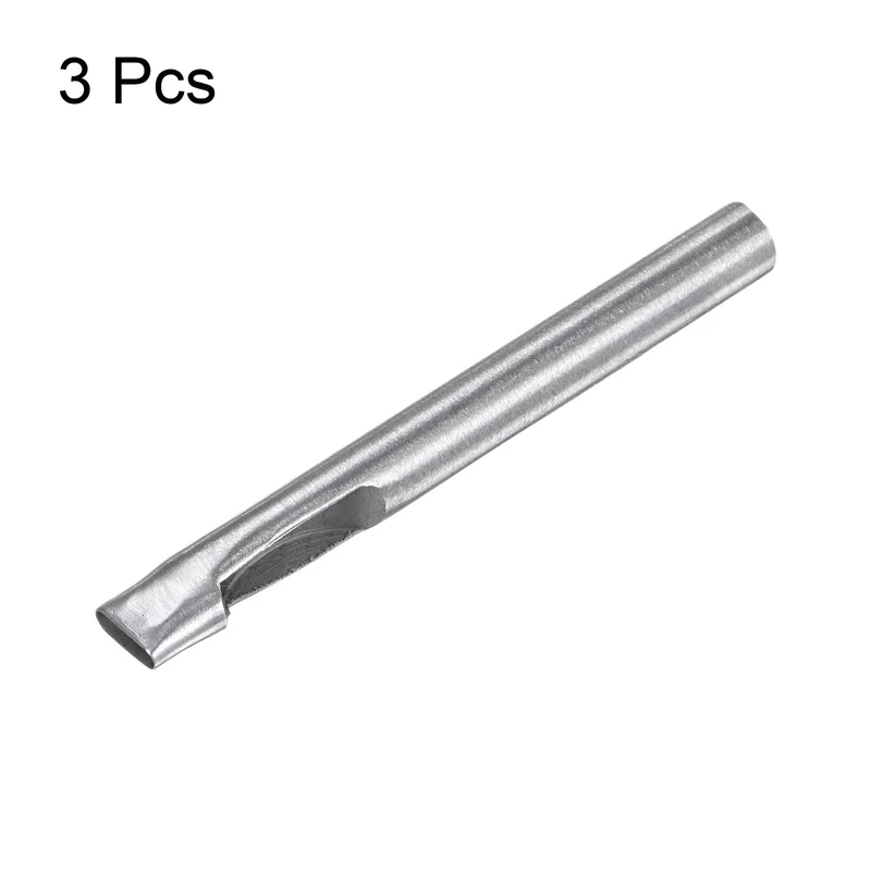 3pcs Oval Hole Punch 3x10mm Leather Hollow Cutter Oblong Punch for Strap Belt