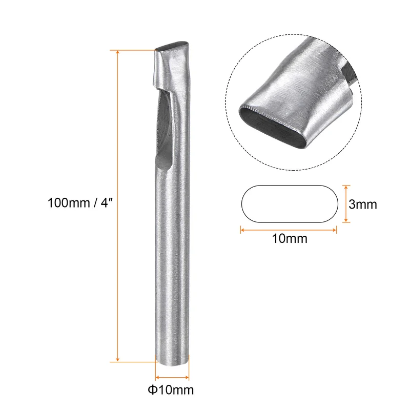 Oval Hole Punch 3x10mm Leather Hollow Cutter Oblong Punch Die for Strap Belt