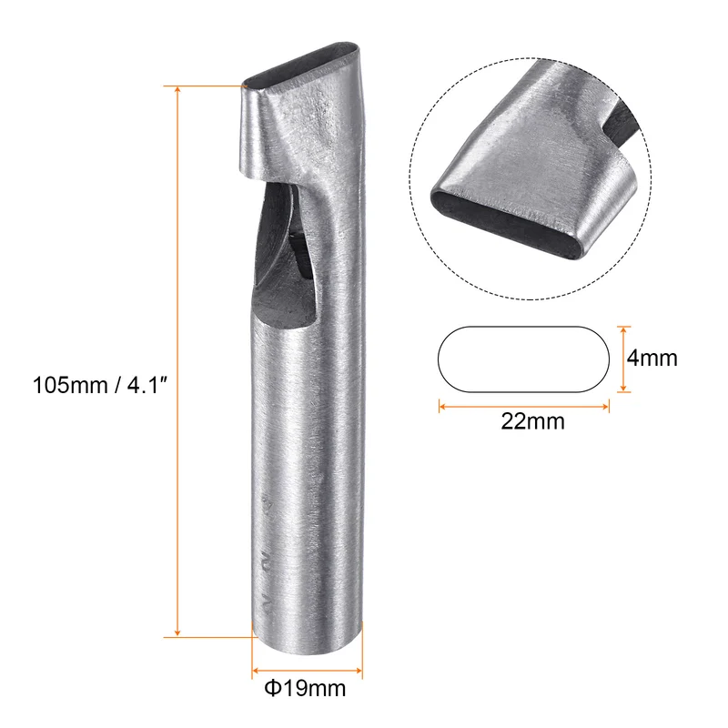 Oval Hole Punch 4x22mm Leather Hollow Cutter Oblong Punch Die for Strap Belt