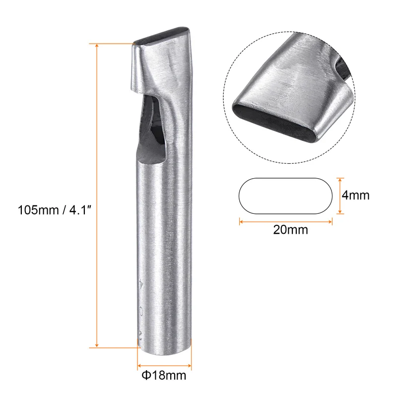 Oval Hole Punch 4x20mm Leather Hollow Cutter Oblong Punch Die for Strap Belt