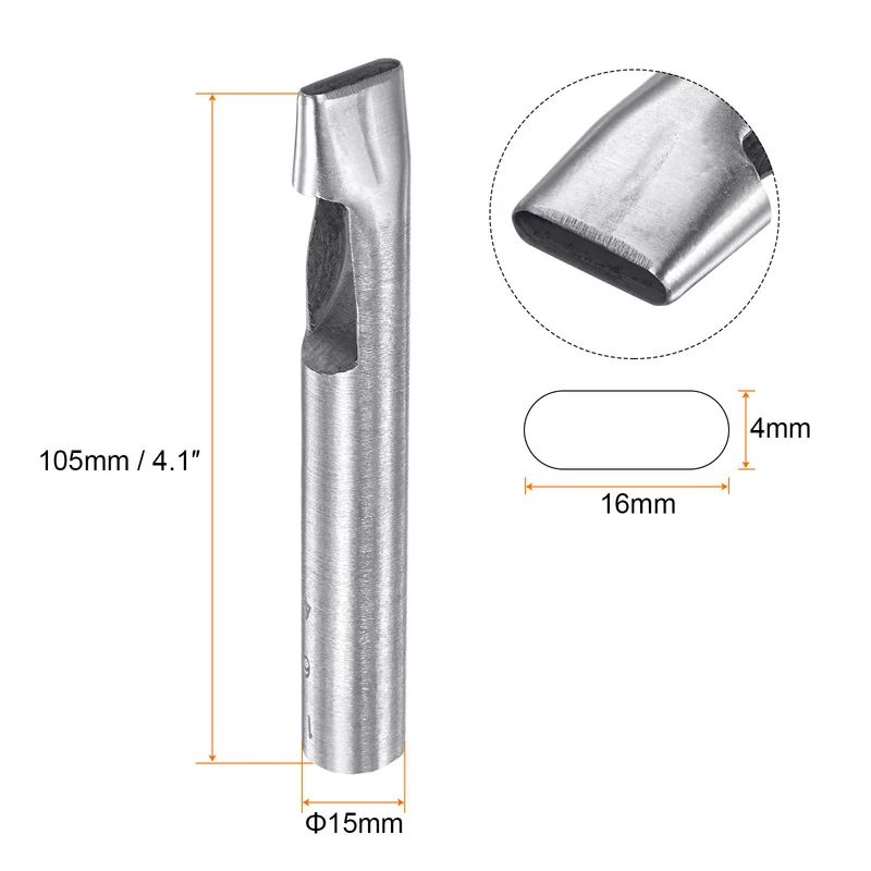 Oval Hole Punch 4x16mm Leather Hollow Cutter Oblong Punch Die for Strap Belt