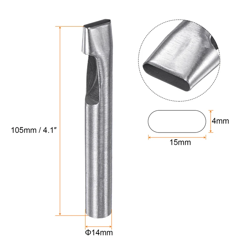 Oval Hole Punch 4x15mm Leather Hollow Cutter Oblong Punch Die for Strap Belt