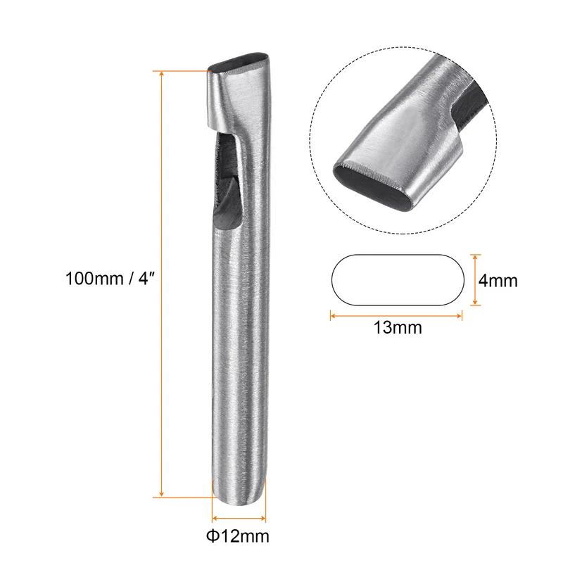 Oval Hole Punch 4x13mm Leather Hollow Cutter Oblong Punch Die for Strap Belt