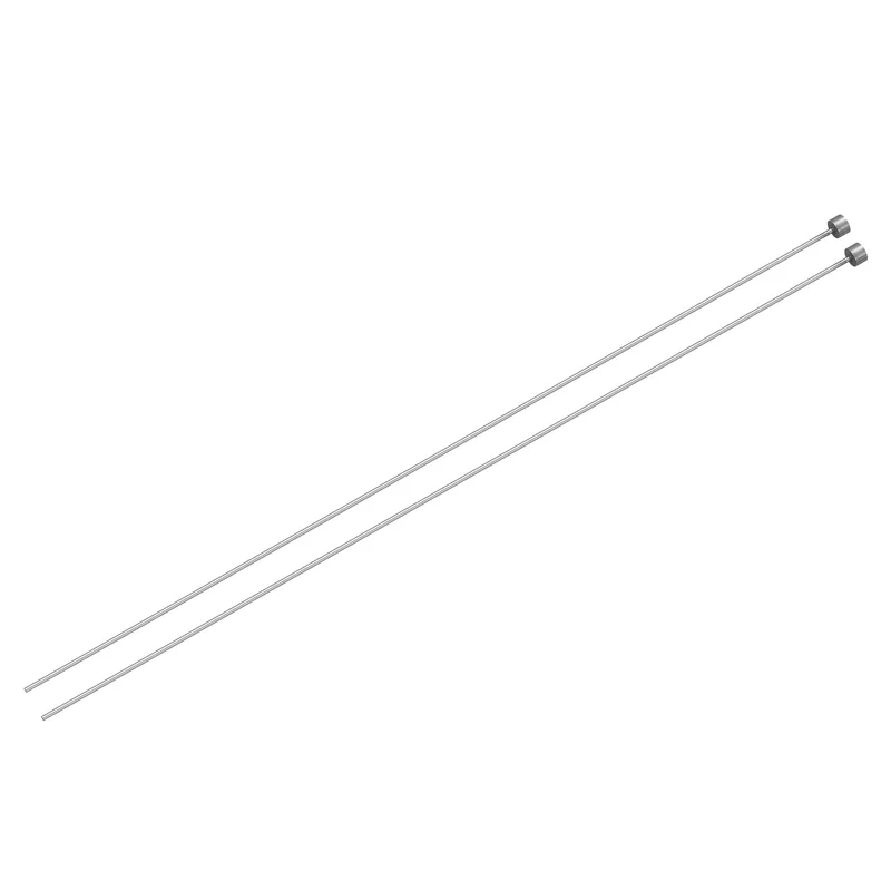 2Pcs Straight Ejector Pins, 2mm (5/64") Dia. 65Mn Steel Round Tip Punch 250mm (10") Long for Mechanical Maintenance