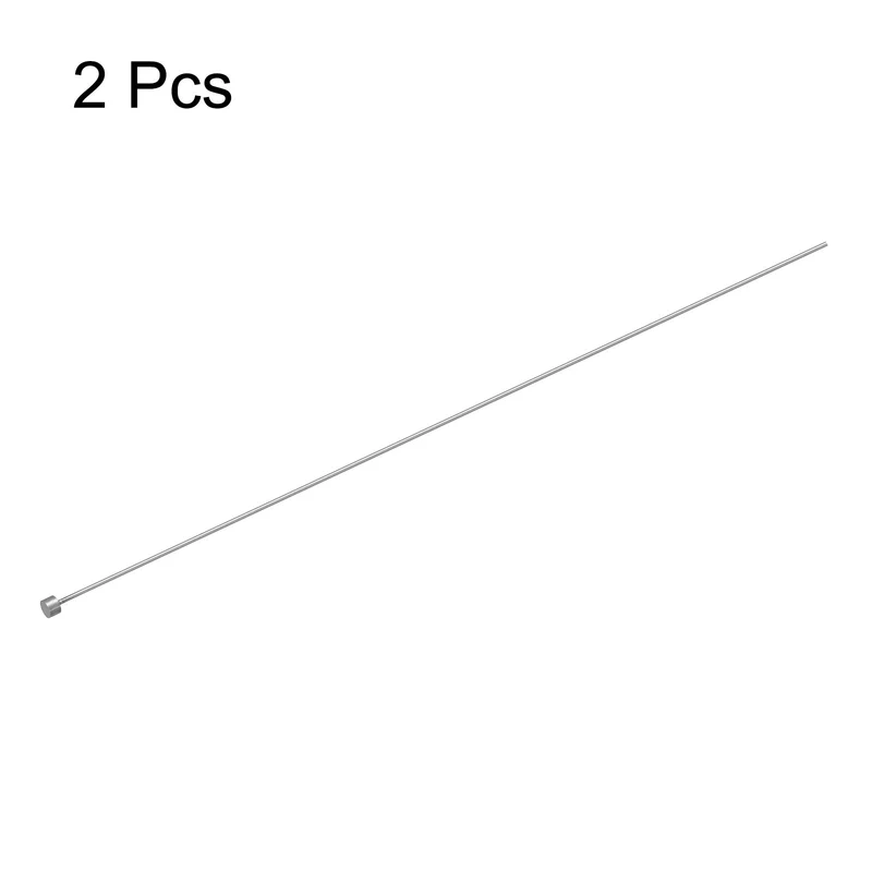 2Pcs Straight Ejector Pins, 2mm (5/64") Dia. 65Mn Steel Round Tip Punch 250mm (10") Long for Mechanical Maintenance