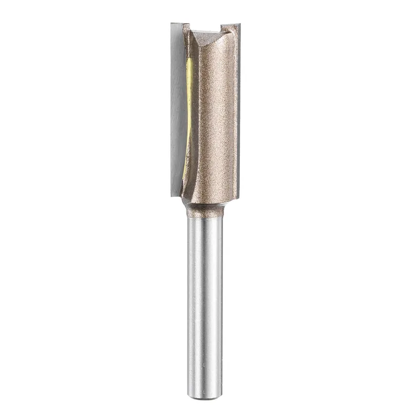 Straight Router Bit 1/4 Shank 15/32" Cutting Dia 2 Flutes 1.18" YG6 Carbide
