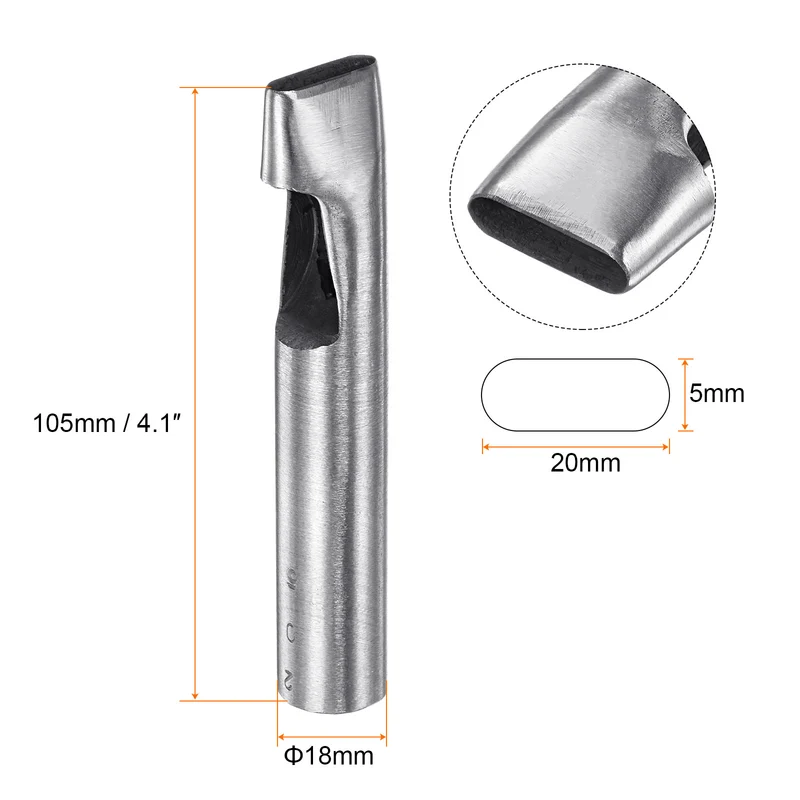 Oval Hole Punch 5x20mm Leather Hollow Cutter Oblong Punch Die for Strap Belt