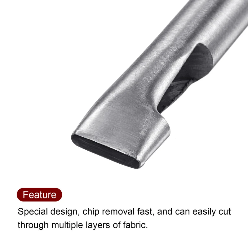 3pcs Oval Hole Punch 3x18mm Leather Hollow Cutter Oblong Punch for Strap Belt