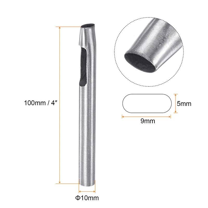 Oval Hole Punch 5x9mm Leather Hollow Cutter Punch Die for Belt