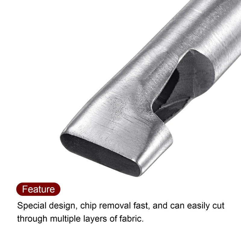 2pcs Oval Hole Punch 6x25mm Leather Hollow Cutter Oblong Punch for Strap Belt