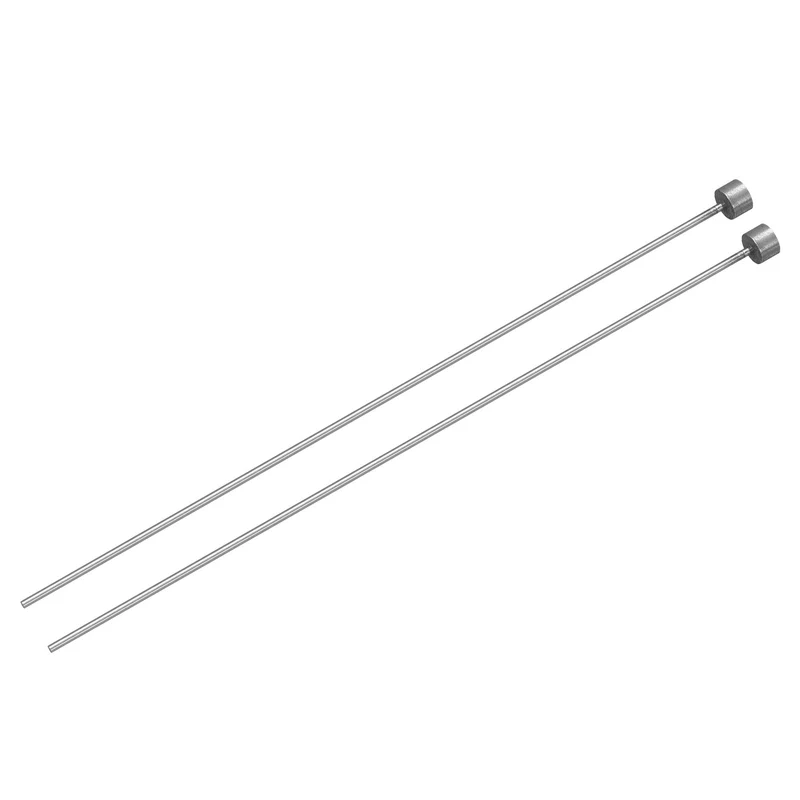 2Pcs Straight Ejector Pins, 1.5mm (1/16") Dia. 65Mn Steel Round Tip Punch 150mm (6") Long for Mechanical Maintenance