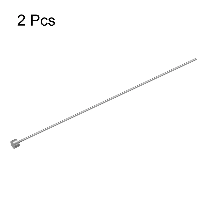 2Pcs Straight Ejector Pins, 1.5mm (1/16") Dia. 65Mn Steel Round Tip Punch 150mm (6") Long for Mechanical Maintenance