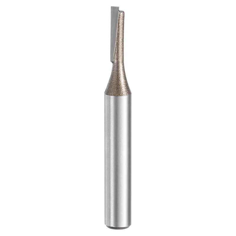 Straight Router Bit 1/4 Shank 1/8" Cutting Dia 2 Flutes 0.51" YG6 Carbide Cutter