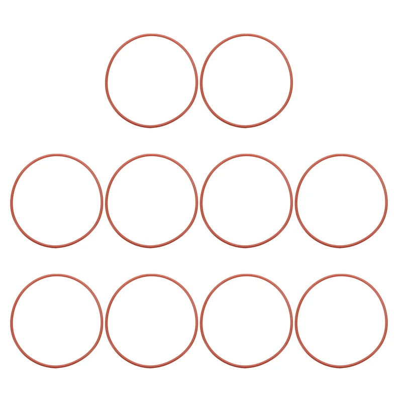 20Pcs Silicone O-Ring 115mm OD 109mm ID 3mm Width VMQ Sealing Gasket, Red