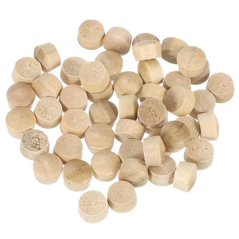 Pocket Hole Plugs, 50Pcs 5/16 Inch - Round Head Wood Plugs for Screw Holes