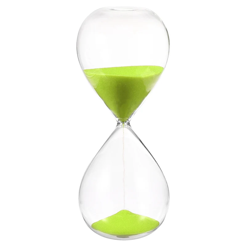 45 Minutes Sand Timer, Watch High Glass Sandglass Timer, Green