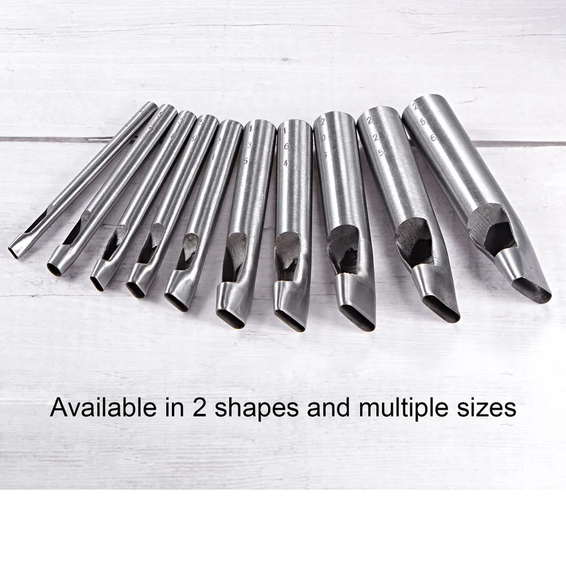 Oval Hole Punch 5x9mm Leather Hollow Cutter Oblong Punch Die for Strap Belt