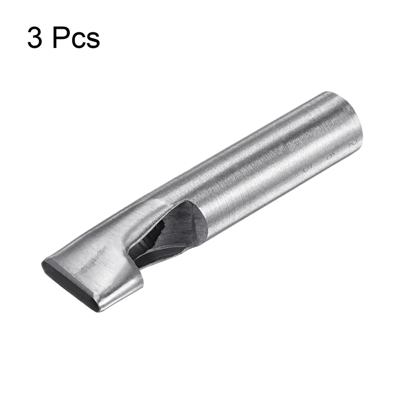 3pcs Oval Hole Punch 5x26mm Leather Hollow Cutter Oblong Punch for Strap Belt
