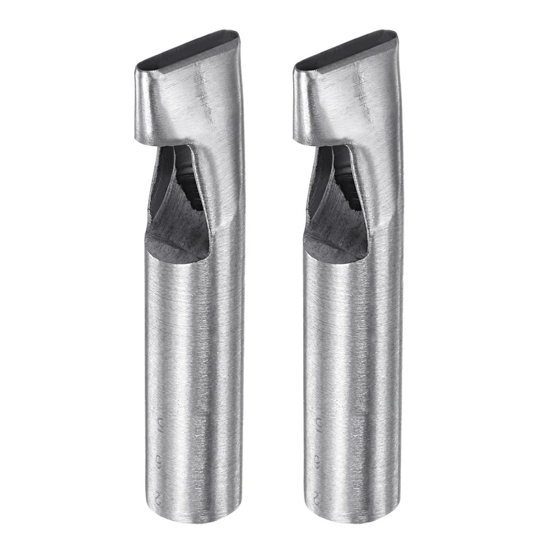 2pcs Oval Hole Punch 5x26mm Leather Hollow Cutter Oblong Punch for Strap Belt