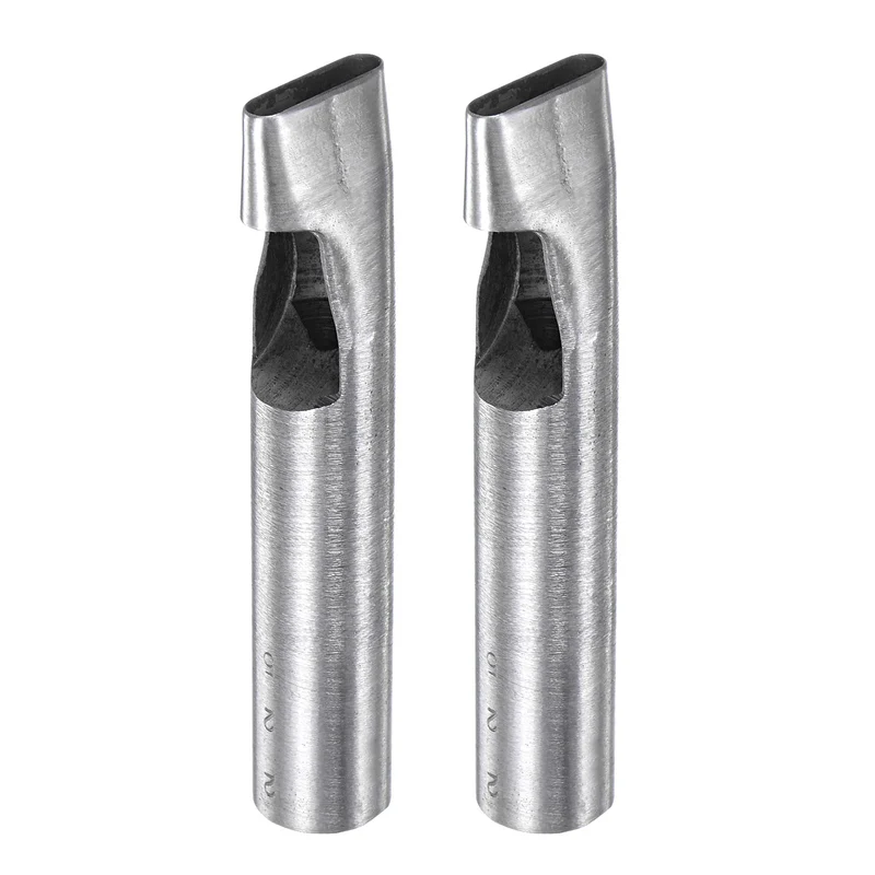 2pcs Oval Hole Punch 5x22mm Leather Hollow Cutter Oblong Punch for Strap Belt