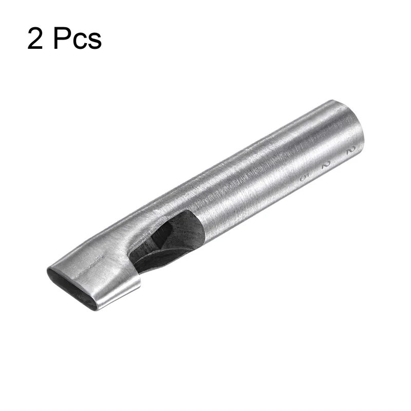 2pcs Oval Hole Punch 5x22mm Leather Hollow Cutter Oblong Punch for Strap Belt