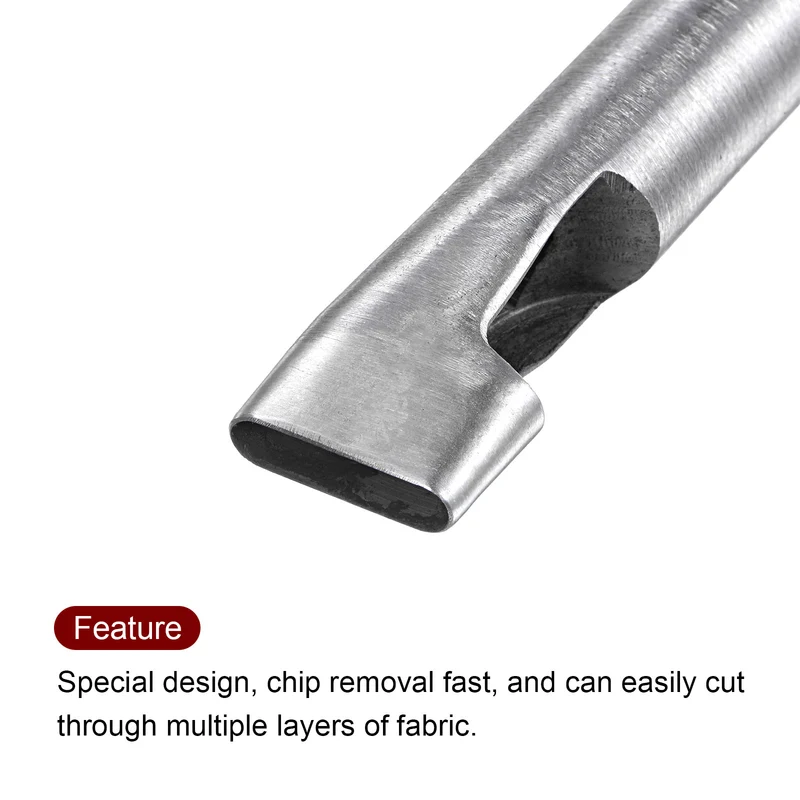 2pcs Oval Hole Punch 5x22mm Leather Hollow Cutter Oblong Punch for Strap Belt