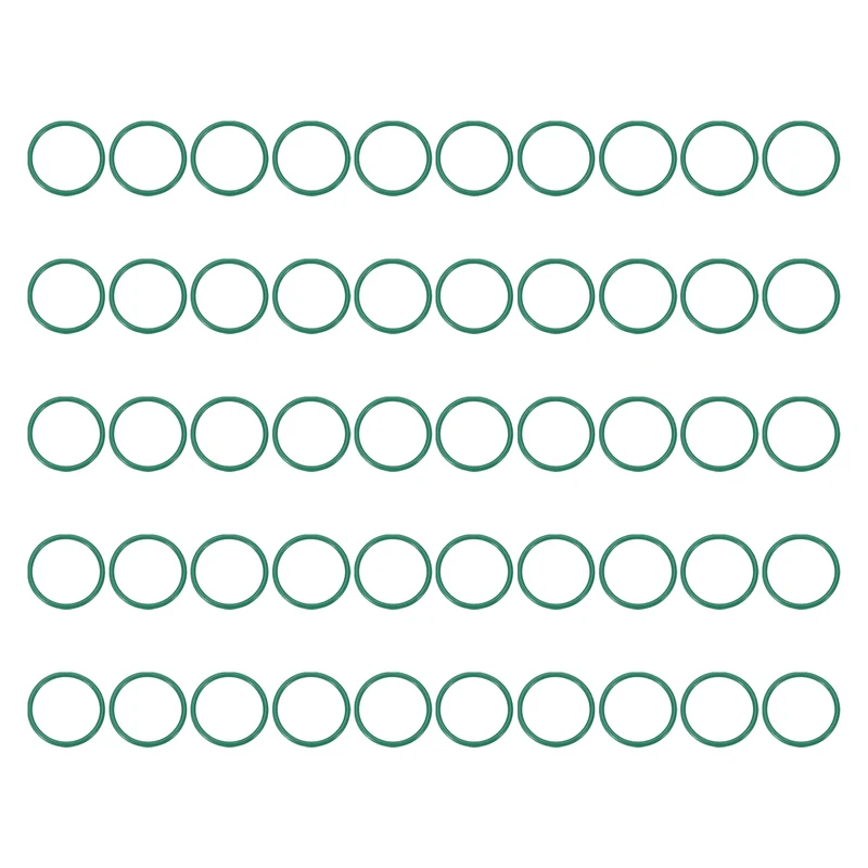50Pcs Fluorine Rubber O-Ring 20mm OD 17mm ID 1.5mm Width,FKM Seal Gasket,Green
