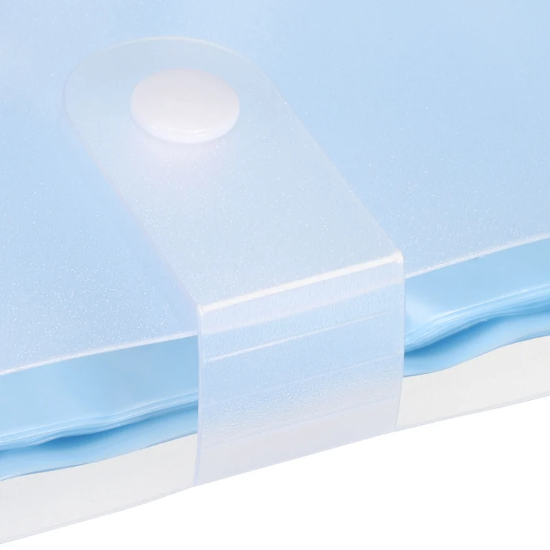Business Card Holders, 1 Pack Plastic Portable Card Binder Book Name Cards Organizer for Women Men, Blue