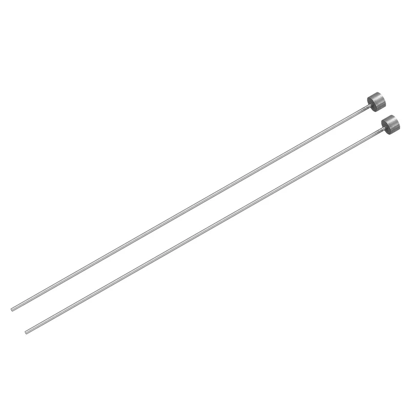 2Pcs Straight Ejector Pins, 0.9mm (0.035") Dia. SKD61 Round Tip Punch 150mm (6") Long for Mechanical Maintenance