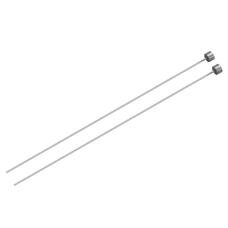 2Pcs Straight Ejector Pins, 0.8mm (0.031") Dia. SKD61 Round Tip Punch 150mm (6") Long for Mechanical Maintenance
