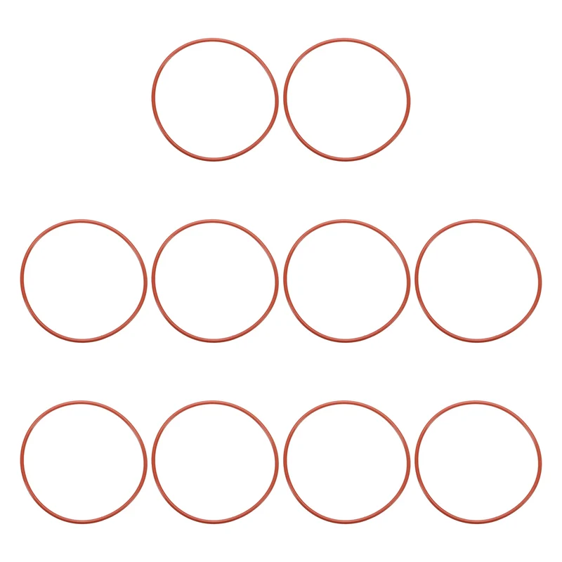 20Pcs Silicone O-Ring 100mm OD 94mm ID 3mm Width VMQ Sealing Gasket, Red