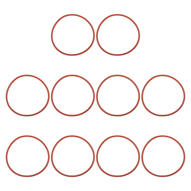20Pcs Silicone O-Ring 82mm OD 76mm ID 3mm Width VMQ Sealing Gasket, Red