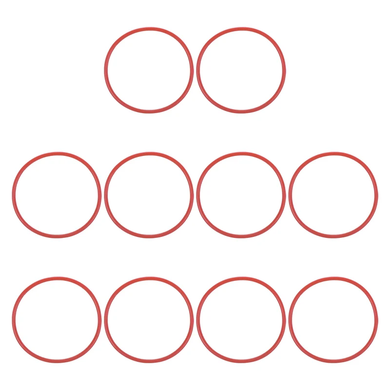 20Pcs Silicone O-Ring 72mm OD 66mm ID 3mm Width VMQ Sealing Gasket, Red