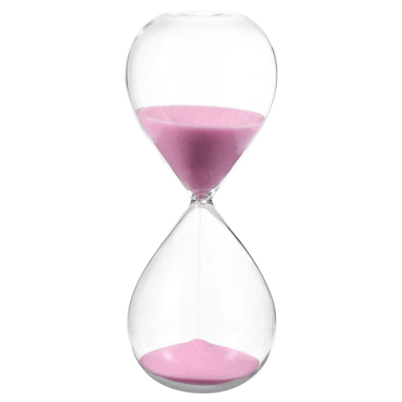 30 Minutes Sand Timer, Watch High Glass Sandglass Timer, Pink
