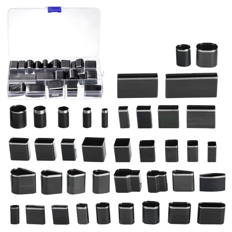 39pcs Leather Hole Punch Tool HSS Hollow Punch Cutter Tool Multiple Shapes
