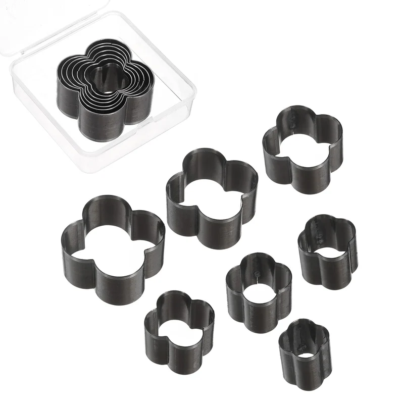 Leather Blossom Shape Punch Cutter Set 7 Sizes Leather Hollow Cutter Kit 7pcs