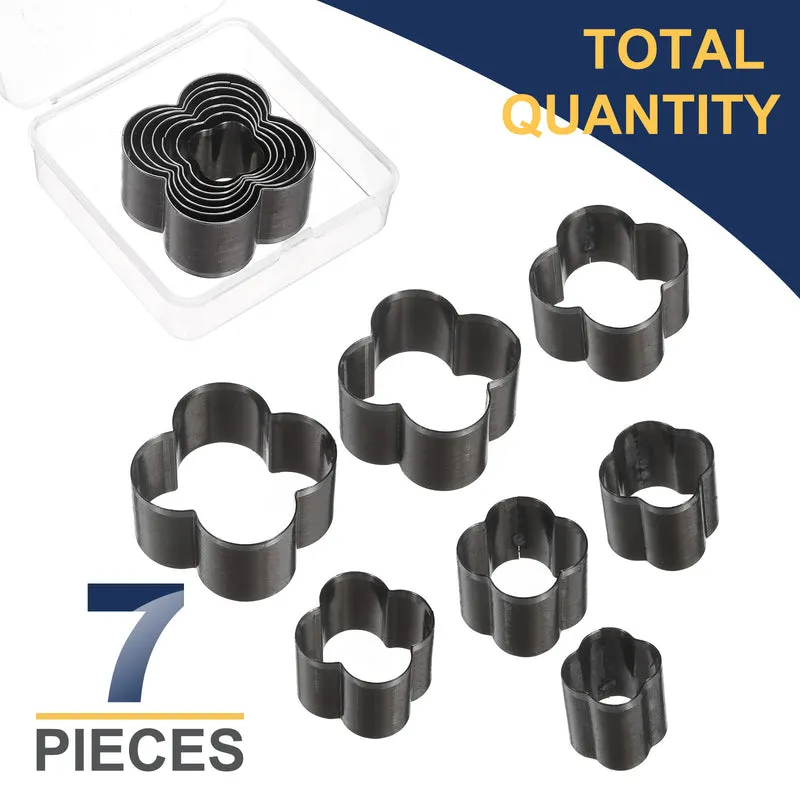 Leather Blossom Shape Punch Cutter Set 7 Sizes Leather Hollow Cutter Kit 7pcs